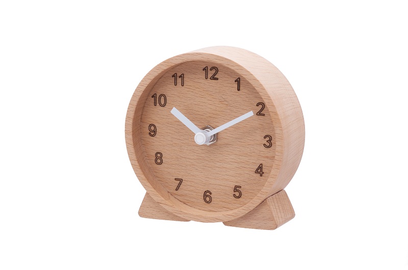 Wooden clock table