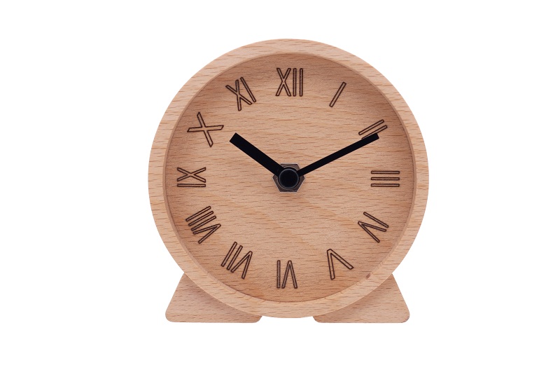 Wooden clock table