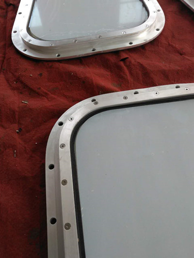 Marine aluminum window frames