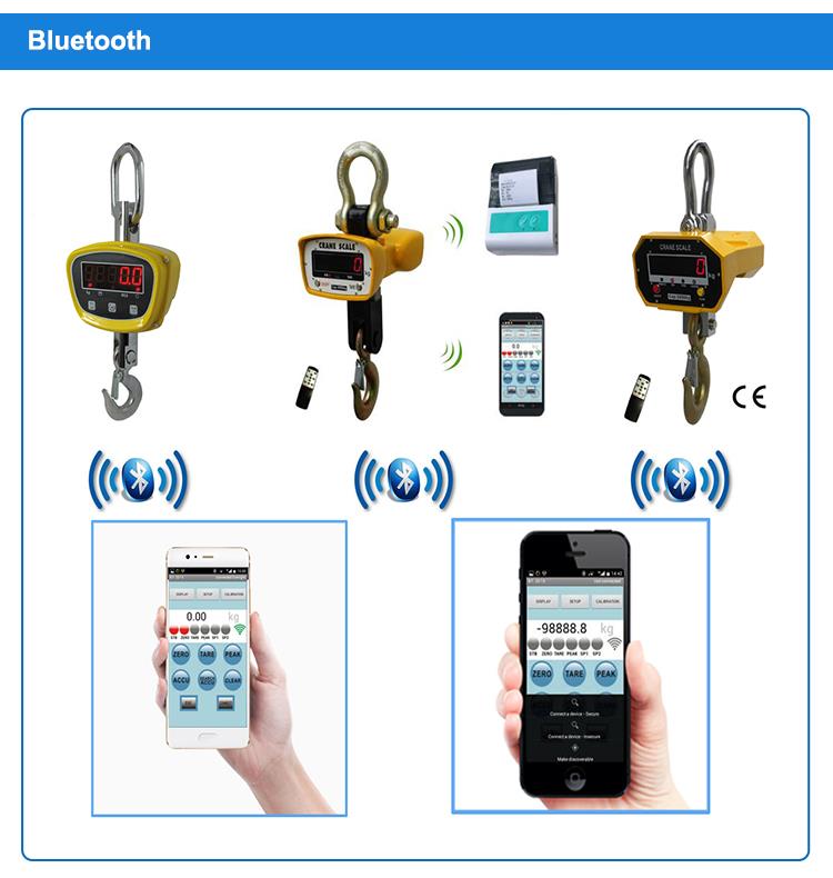 500KG 3T 5T OCS Wireless Hanging Balance Crane Scale Luggage Weighing Scale