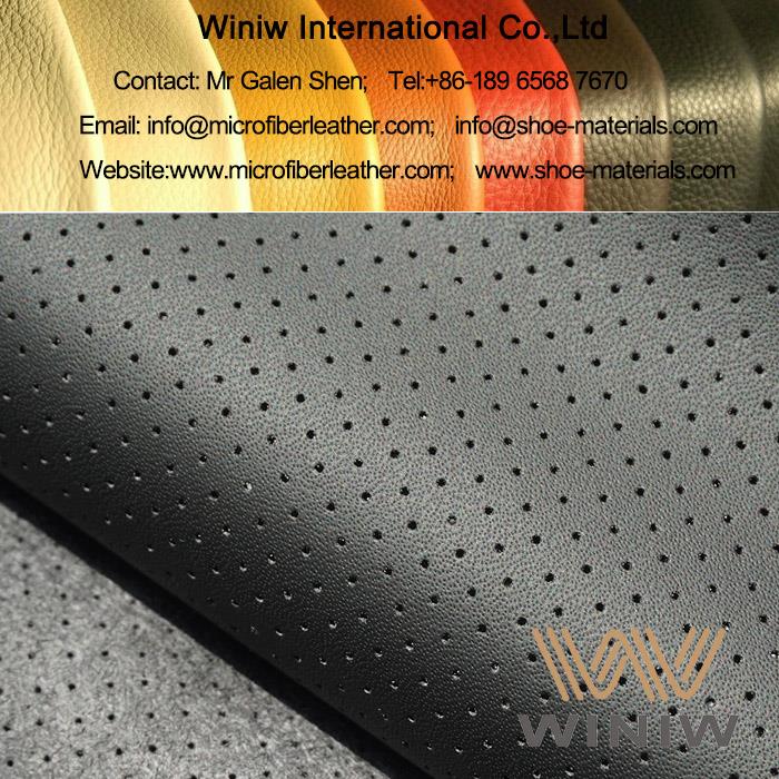 perforated faux leather fabric for car upholstery