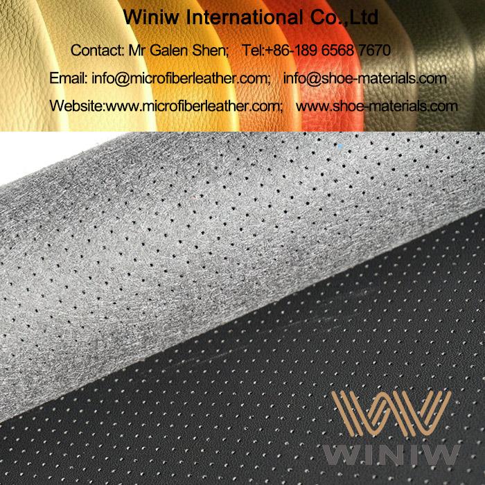 perforated faux leather fabric 