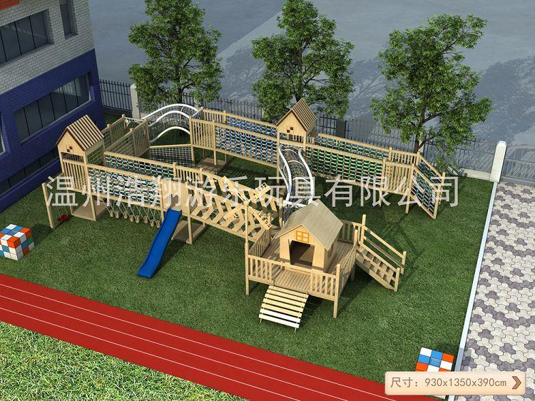2017 Latest High Quality Imported Wood Preschool Wooden Outdoor Playground Equipment(001).jpg