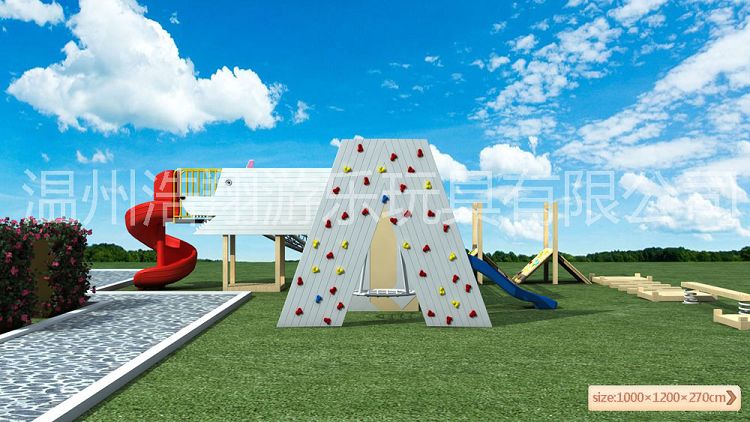 2017 Latest High Quality Imported Wood Kids Preschool Wooden Outdoor Playground Equipment(001).jpg