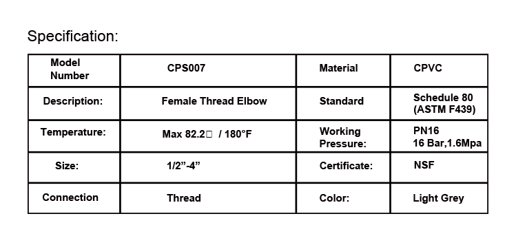 CPVC Pipe Fitting,CPS007, Schedule 80.gif