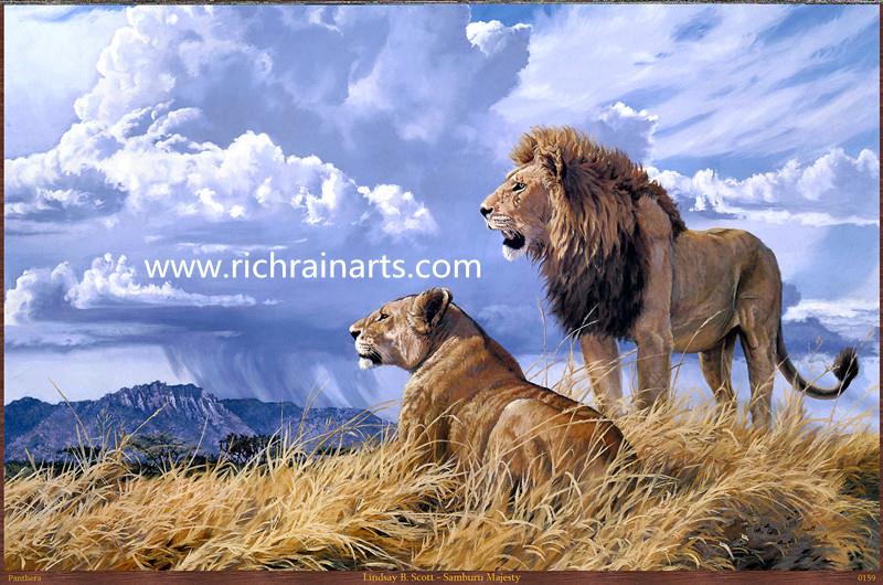 lion animal oil painting wholesaler.jpg