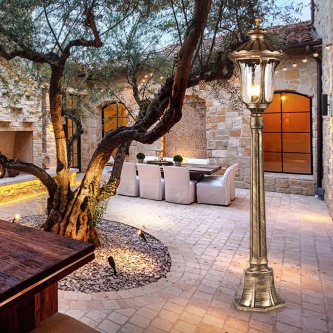 European Villa Courtyard Floor Lamp