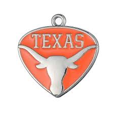 port Team Metal Enamel Pendant Charms NCAA Texas Longhorns DIY BraceletEarring Sport.jpg