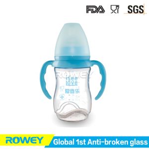 Safest Glass Baby Feeding Bottles 180ml with Soft Nipple | the Best Baby Milk Feeding Bottle