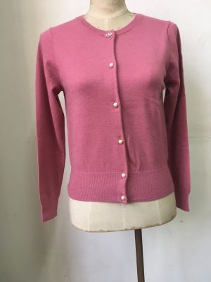 Small Pure Solid Color Round Collar Spring And Fall Knit Cardigans