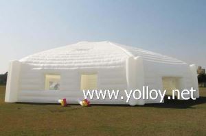 Huge White Hexagon Inflatable Marquee
