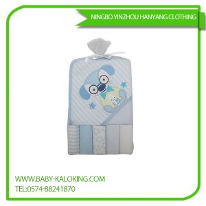 5 Piece of Cotton Polyester Baby Saliva Towel