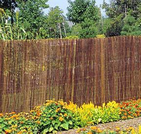 Pure natural green willow garden fence willow fencing rolls decoration