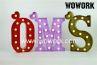 Mini Letter Decorative Light for Kid Room with Battery Operated