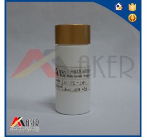 180ml PE Plastic Bottle with Golden Color Screw Cap,PE Pill Bottle with Alumite Covered Cap