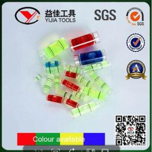 Hot Sales Various Sizes of Cylindrical Type Plastic Spirit Level Vial Water Bubble Level Vial