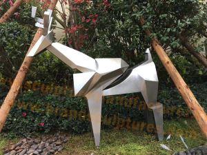 Large Amazing Stainless Steel Deer Cheap Garden Statues