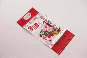 Food Grade Gravure Color Printing PP Plastic Woven Rice Bag With Handle 20kg 25kg 50kg