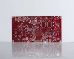 Bare Board 6 Layers PCB Rigid Circuit Board Red Solder Mask With ENIG