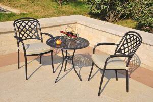 Outdoor Furniture Weave Design Garden Furniture Outdoor Patio Bistro Set Metal Bistro Table and Chair Set Patio 3 Pieces