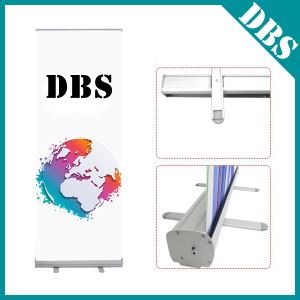Aluminum Silver Retractable Roll Up Banner Stands for Trade Shows in Stock
