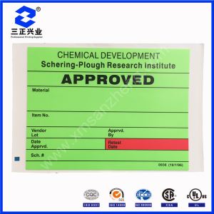 Hazardous Chemical Material Approved Safety Adhesive Labels Stickers