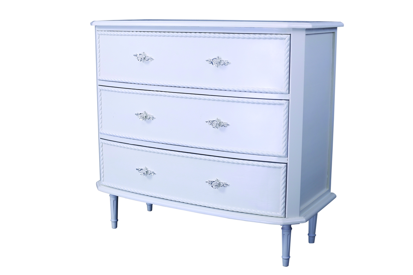 Wholesale High Quality White Wooden Storage Cabinet With 3 Drawers