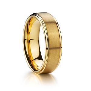 Latest Wedding Ring Designs Gold Plated Titanium Rings for Men