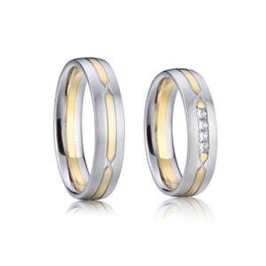 CZ Diamonds Wedding Bands Brass Rings for Displaying