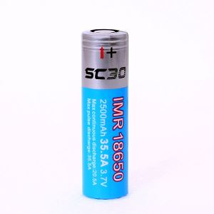 Best Sky Blue SC30 Imr 18650 2500mAh 20A 3.7V High Drain Battery for Vaping