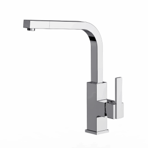 Lead Free Chrome Finished Modern Square Kitchen Sink Taps Faucets