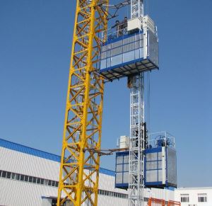 SC100/100 1ton Double Cage Veriable Speed Construction Elevator with CE Certificate to EN Standard