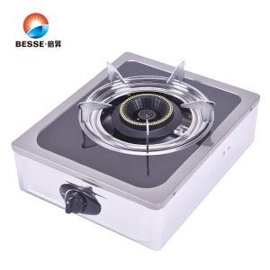 0.6mm Colorful Stainless Steel Panel Single Burner Blue Fire Gas Stove