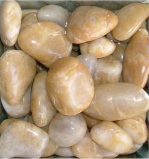 Natural White Garden Pebbles and Stones Polished Round Pebbles Stone