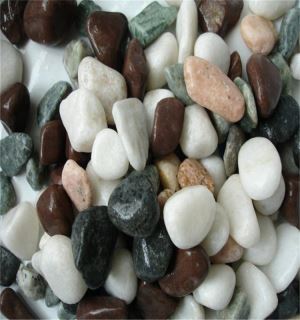 Outdoor Landscaping Pebbles Natural Black River Unpolished Pebble Stone
