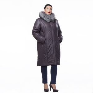 High Quality Women Hooded Padded Coat with Fur Collar Winter Windproof Cuff Female Clothing