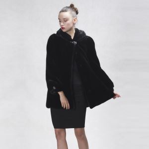2016 New Design Luxury American Marten Coat Ladies New Hoodies Cuff Drawstring A Type Fur Coat