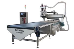 Customized Kitchen Cabinet and Wardrobe Production Line / Wood CNC Router Machine with 9kw