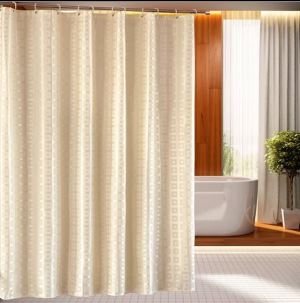 Jacquard Solid Bath Curtain