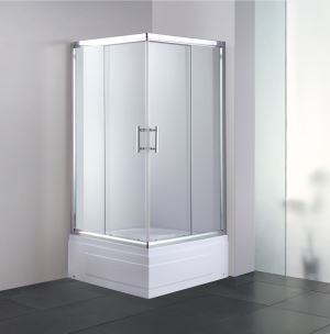 Small Square Framed Shower Cabins with Shower Tray