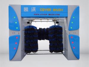 blue frame 5 brush cover roll-over car wash machine