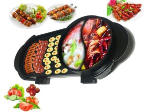 Electric Chafing Dish Electic Grill With Hotpot Function Korean Electric Grill