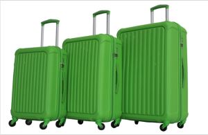Fancy Green High Quality Zipper PP Travel Luggage