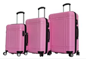 Pink Luggage 360-degree Wheels Zipper PP Suitcase