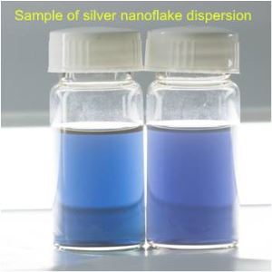 Factory Direct Supply Excellent Dispersion No Aggregation 20-30nm High Purity 99.0% Silver Nanoflake Dispersion