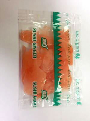 Take-out White and Pink Mini Sushi Ginger for Japanese Sushi Food 9g Mini Bag