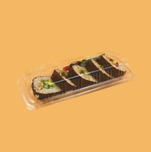 Transparent Sushi Plastic Tray Packaging with Customized LOGO