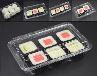 Transparent Sushi Plastic Tray Packaging with Customized LOGO