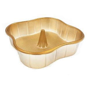 Mooncake Blister Insert Tray 2016 PET Gold Color Single Cavity with Customized LOGO Design
