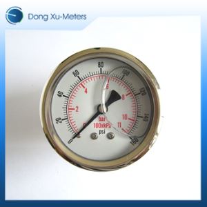 Anti Vibration Stainless Steel Lower Back Silicone Hudraulic Oil Filled Pressure Gauge